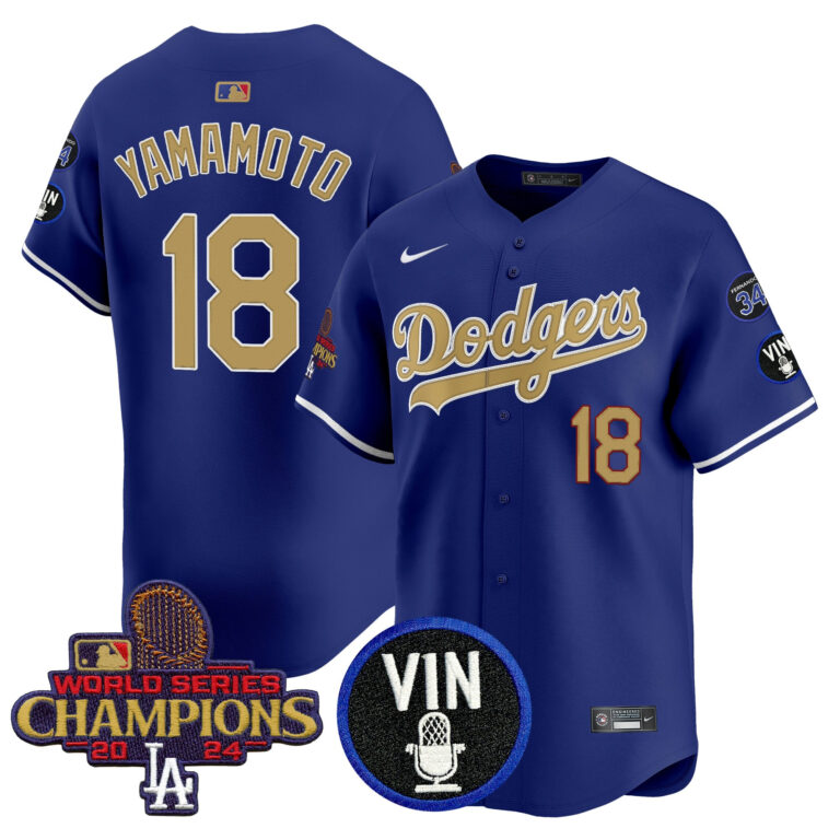 Men Los Angeles Dodgers 18 Yamamoto blue Sakura Edition Nike MLB 2025 Jersey style 9